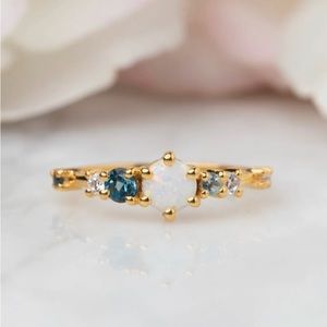Opal & Topaz Drops Of Jupiter Ring by La Kaiser